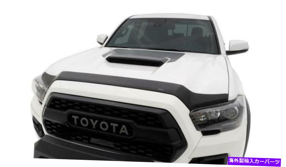 バグシールド Auto Ventshade（AVS）377079 Aeroskin Hood Protector;マットブラック Auto Ventshade (AVS) 377079 Aeroskin Hood Protector; Matte Black【並行輸入品】