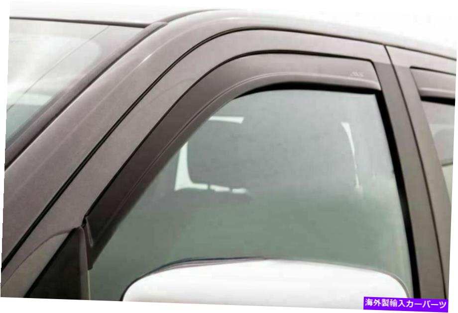 バグシールド AVS-FOR 09-18 DODGE RAM 1500クルーキャブVentvisorチャネルウィンドウディフレクター4P AVS-for 09-18 Dodge RAM 1500 Crew Cab Ventvisor In-Channel Window Deflectors 4p【並行輸入品】