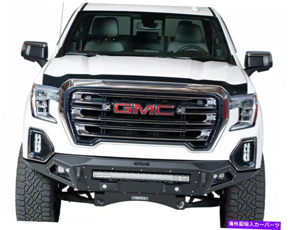 バグシールド マットブラックバグシールドデフレクター（2019 Sierra 1500）フードプロテクターフラッシュガード MATTE BLACK Bug Shield Deflector (2019 SIERRA 1500) Hood Protector FLUSH Guard【並行輸入品】