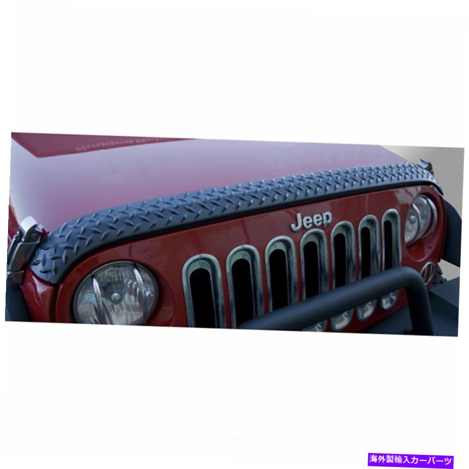 バグシールド フードデフレクターボディアーマーフードストーンガード頑丈なリッジ11651.17 Hood Deflector-Body Armor Hood Stone Guard Rugged Ridge 11651.17【並行輸入品】