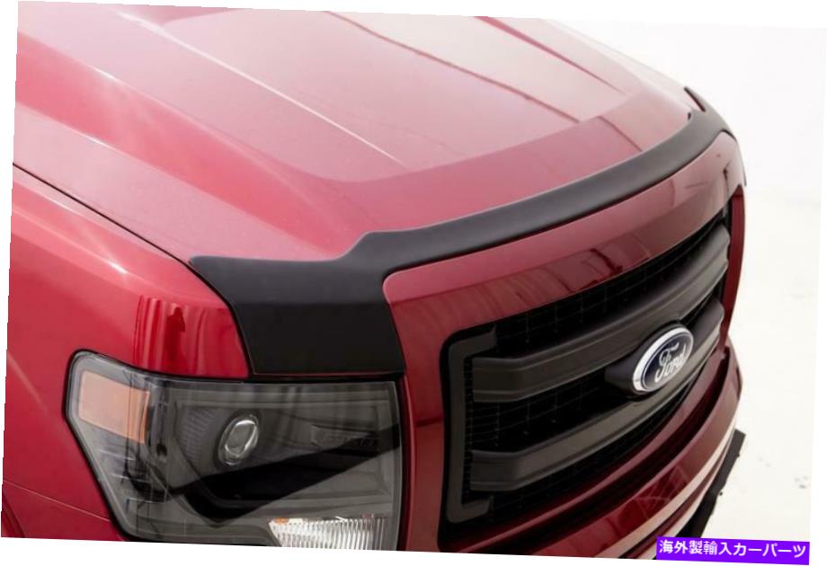 バグシールド Auto Ventshade（AVS）377144 Aeroskin Hood Protector;マットブラック Auto Ventshade (AVS) 377144 Aeroskin Hood Protector; Matte Black【並行輸入品】
