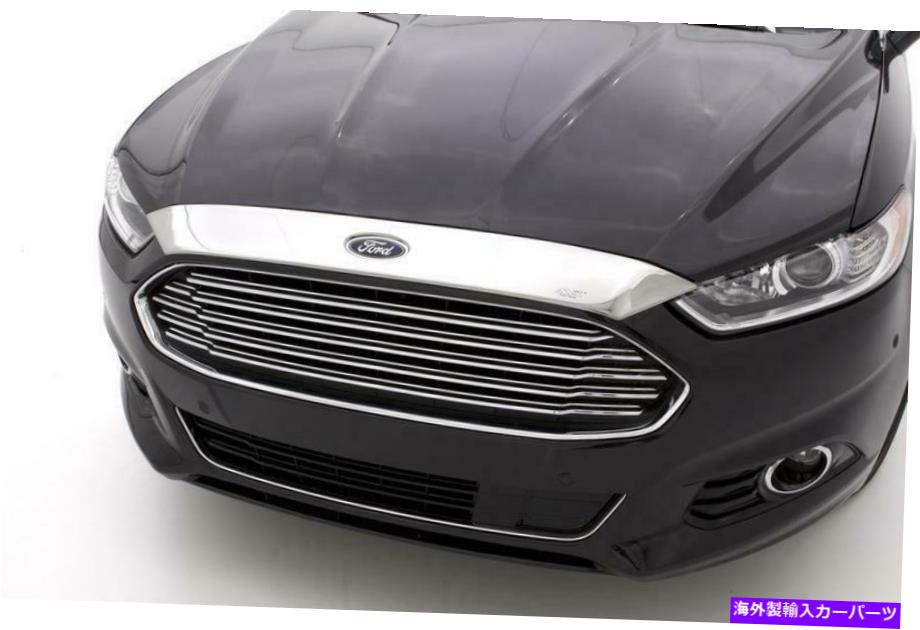 バグシールド Auto Ventshade（AVS）620043 Aeroskin Hood Protector;クロム Auto Ventshade (AVS) 620043 Aeroskin Hood Protector; Chrome【並行輸入品】
