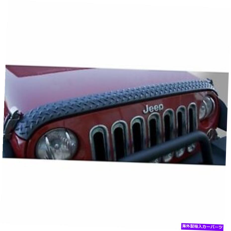 バグシールド 07-18ラングラーJK＃11651.17の頑丈なリッジボディアーマーフードガード Rugged Ridge Body Armor Hood Guard For 07-18 Wrangler JK #11651.17【並行輸入品】