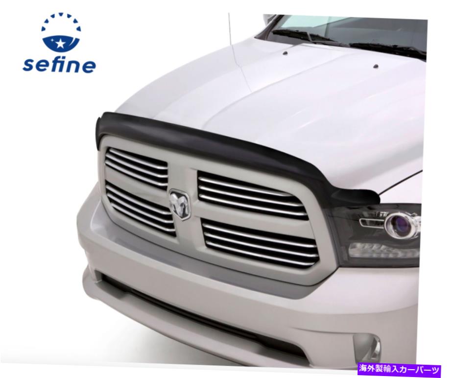 バグシールド AVS 25120バグフェクターII 2011-2018 RAM 2500＆3500のダークスモークフードシールド AVS 25120 Bugflector II Dark Smoke Hood Shield for 2011-2018 Ram 2500 & 3500【並行輸入品】