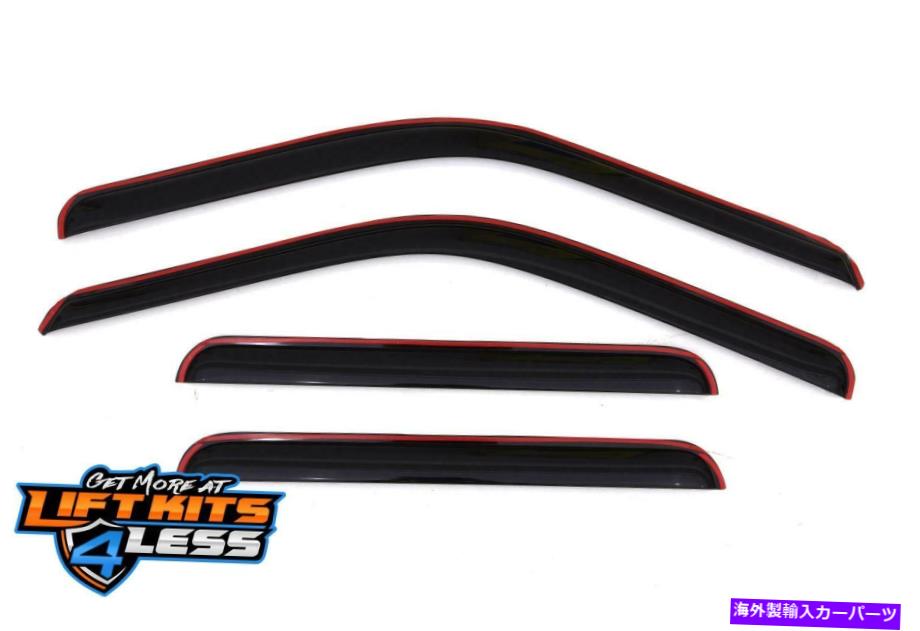 バグシールド Auto Ventshade 194953 1999年から2009年のF-250 SDのためのVentvisor In-Channel Deflector 4 PC Auto Ventshade 194953 Ventvisor In-Channel Deflector 4 pc for 1999-2009 F-250 SD【並行輸入品】