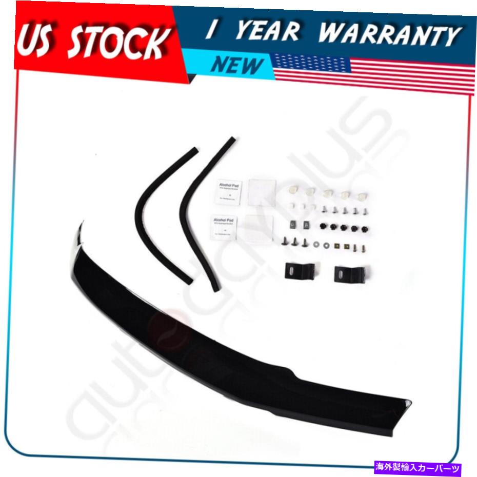 バグシールド 2017+ Ford F250 F350 Super Duty Hood DeflectorバグシールドGlossy Black For 2017+ Ford F250 F350 Super Duty Hood Deflector Bug Shield Glossy Black【並行輸入品】