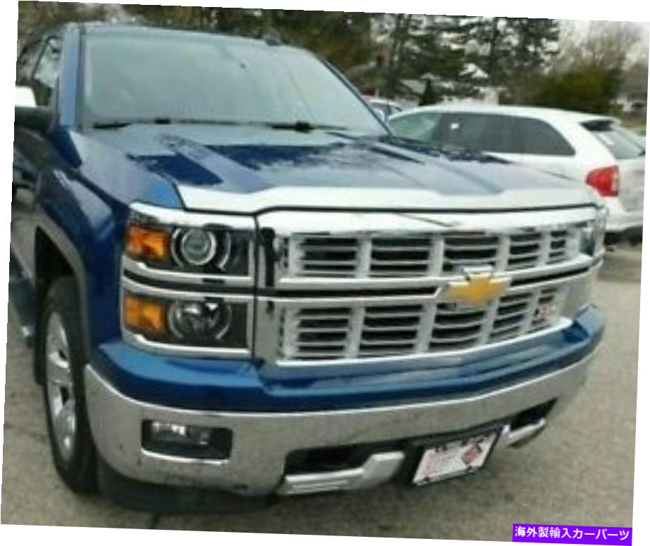 バグシールド Chrome Bug Shield（2011-2014 Silverado 2500 3500）フードプロテクターガードデフレクター CHROME Bug Shield (2011-2014 SILVERADO 2500 3500) Hood Protector Guard Deflector【並行輸入品】