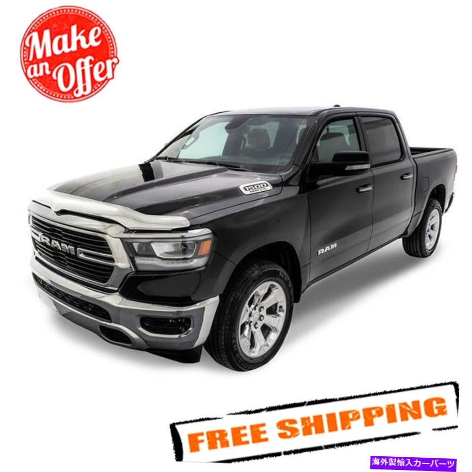 バグシールド 2015-2020 Chevy TahoeのAVS Chromeフードシールド AVS Chrome Hood Shield for 2015-2020 Chevy Tahoe【並行輸入品】