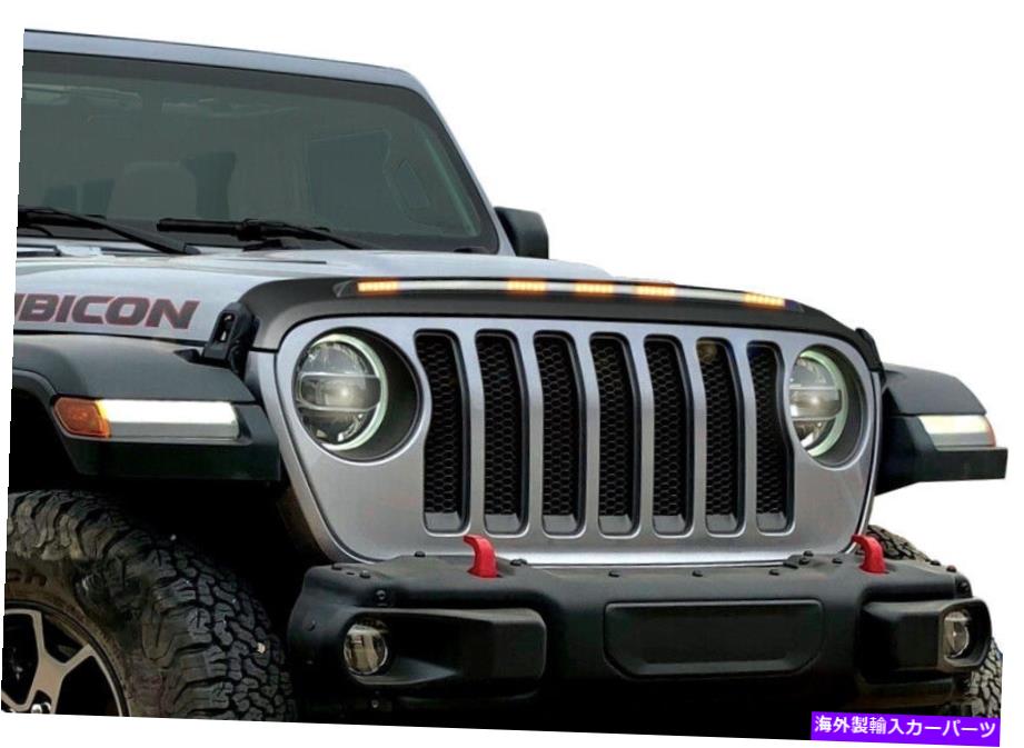 バグシールド AVS Jeep Wranglerの2018年から2019年のBlack Aeroskin LightShield Hood Protector ... AVS Black Aeroskin LightShield Hood Protector for 2018-2019 for Jeep Wrangler...【並行輸入品】