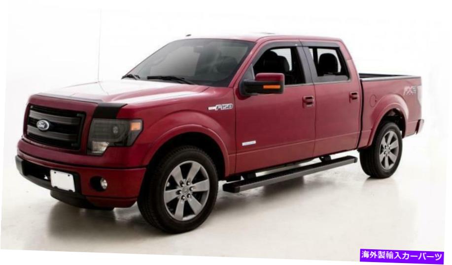 バグシールド AVS Matte Black Ventvisor/Aeroskin Kit 2009-2014 Ford for F-150 Super ... AVS Matte Black Ventvisor/Aeroskin Kit for 2009-2014 Ford for for F-150 Super...【並行輸入品】