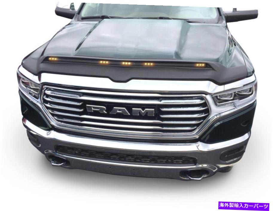 バグシールド AVSラム1500の2019-2022のBlackAeroskin LightShield Hood Protector AVS Black Aeroskin LightShield Hood Protector for 2019-2022 for Ram 1500【並行輸入品】