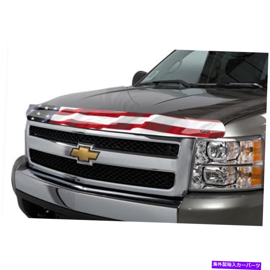 バグシールド 2010-2019 Dodge Ram 2500 Vigilante Premium Hood Protector -Flagのスタンピード Stampede for 2010-2019 Dodge Ram 2500 Vigilante Premium Hood Protector - Flag【並行輸入品】