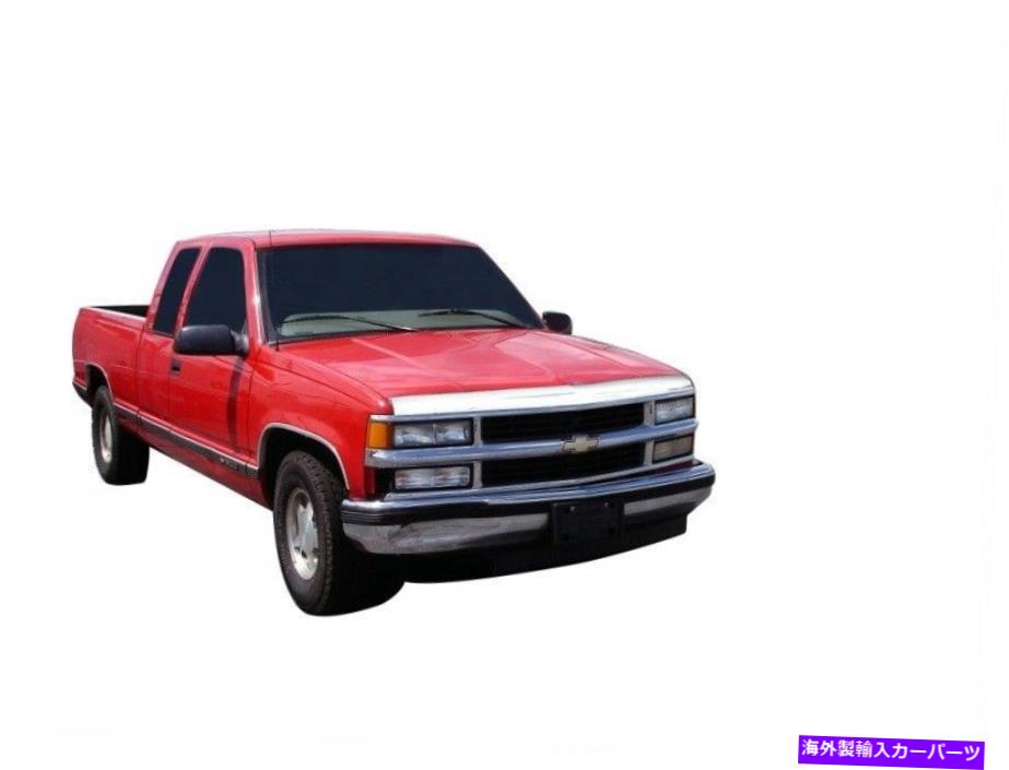 バグシールド 88-99のAVS CHEVY CK AEROSKINロープロファイルフードシールド-CHROME -AVS622014 AVS for 88-99 Chevy CK Aeroskin Low Profile Hood Shield - Chrome - avs622014【並行輸入品】