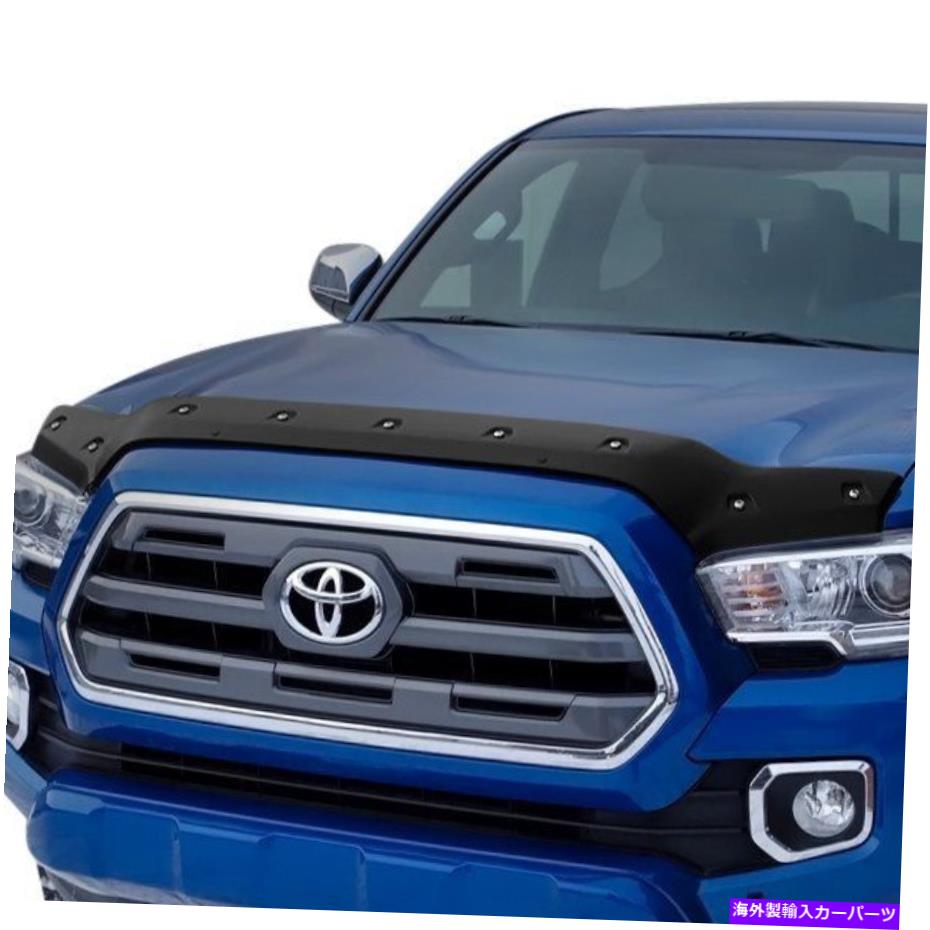 バグシールド トヨタタコマ16-22フォーカスオートTS20E16スムーズブラックフォームフィットフードプロテクター For Toyota Tacoma 16-22 Focus Auto TS20E16 Smooth Black FormFit Hood Protector【並行輸入品】