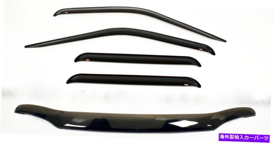 バグシールド 1992-1999シボレー郊外のバグシールド＆チャンネルバイザーコンボ 1992 - 1999 Chevy Suburban Bug Shield & In-Channel Visor Combo【並行輸入品】
