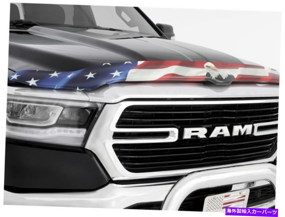 バグシールド 1992-96フォードブロンコと互換性があるバグシールド(イーグル付き)スタンピードUSフラグ Stampede US Flag (with Eagle) Bug Shield Compatible with 1992-96 Ford Bronco【並行輸入品】