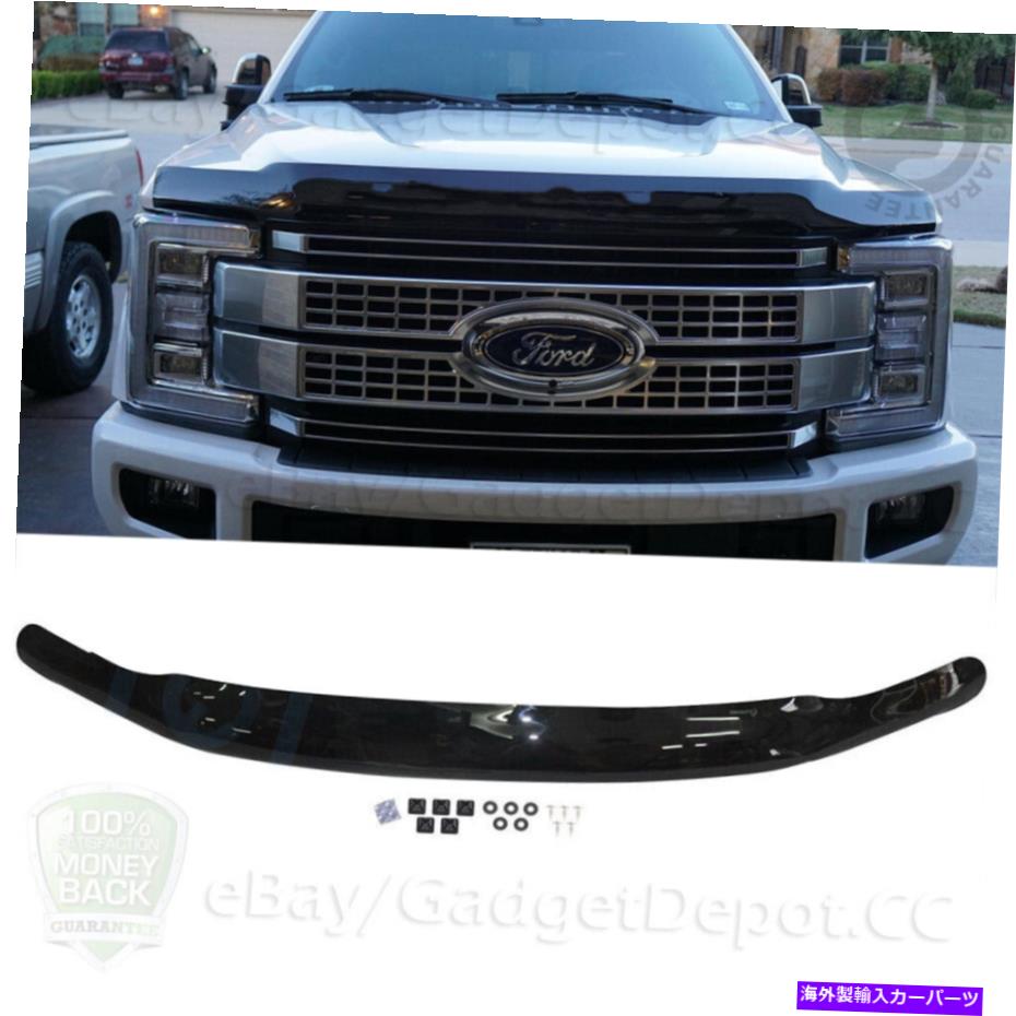 バグシールド バグシールドフィット2017-2021フォードF-250 F-350スーパーデューティフロントフードデフレクター Bug Shield Fit 2017-2021 Ford F-250 F-350 Super Duty Front Hood Deflector【並行輸入品】