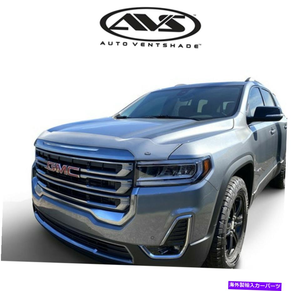 バグシールド AVS Aeroskin Chromeフラッシュマウントバグシールドフードプロテクターは2021 GMCユーコンに適合します AVS AeroSkin Chrome Flush Mount BugShield Hood Protector Fits 2021 GMC Yukon【並行輸入品】