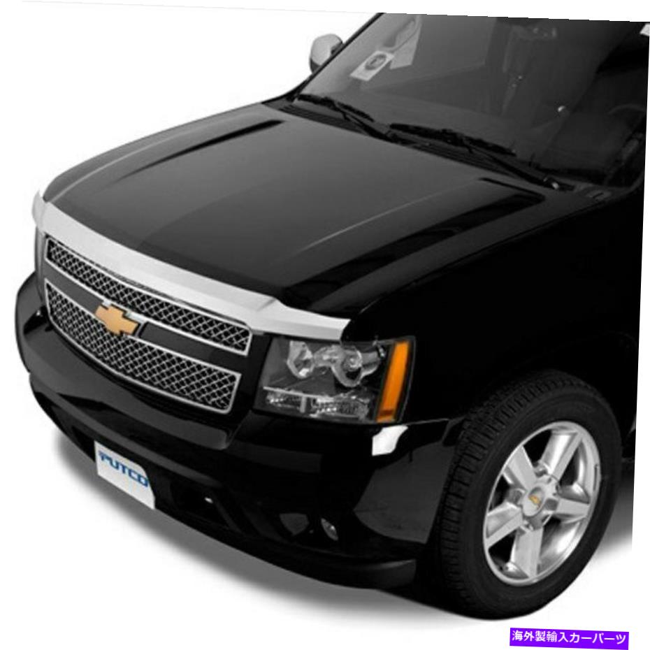 バグシールド Chevy Tahoe 2007-2014 Putco Element Chrome Hood Shoodの場合 For Chevy Tahoe 2007-2014 Putco Element Chrome Hood Shield【並行輸入品】