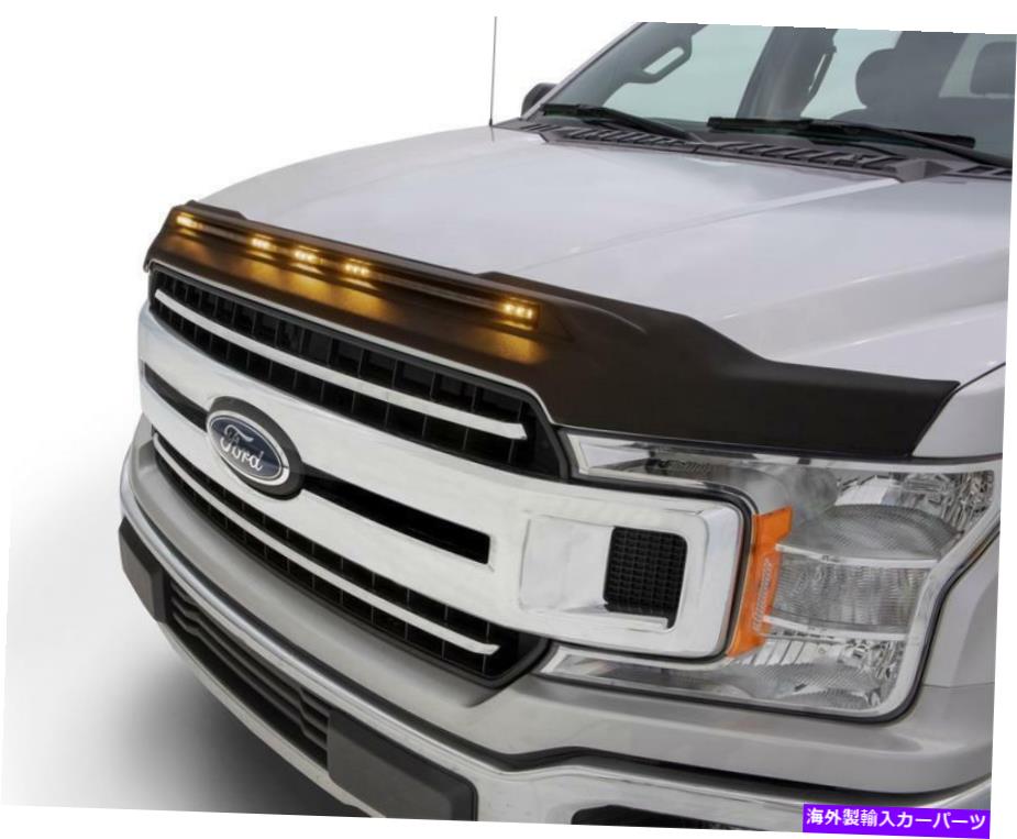 バグシールド Auto Ventshade（AVS）753096 Aeroskin LightShield Hood Shood;黒 Auto Ventshade (AVS) 753096 Aeroskin LightShield Hood Shield; Black【並行輸入品】