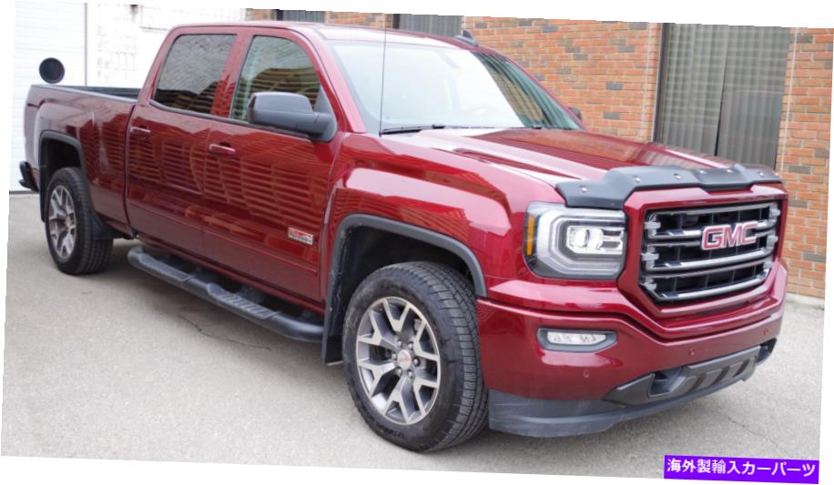 バグシールド 14-18 GMC Sierra 1500ブラックテクスチャーのためのタフなガードフードガード Tough Guard Hood Guard For 14-18 GMC Sierra 1500 Black Textured【並行輸入品】