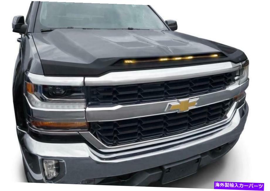 バグシールド Auto Ventshade（AVS）753123 Aeroskin LightShield Hood Shood;黒 Auto Ventshade (AVS) 753123 Aeroskin LightShield Hood Shield; Black【並行輸入品】