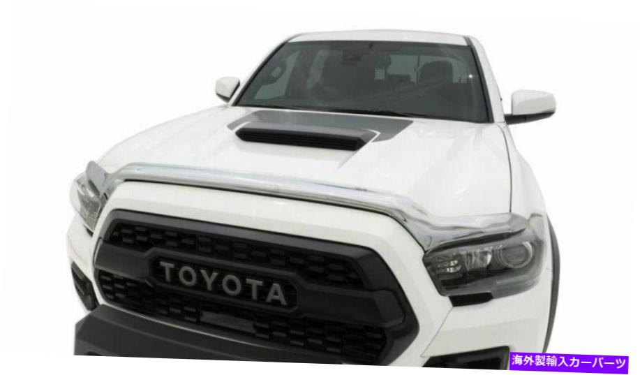 バグシールド 16-18のAVSトヨタタコマ有名なフードシールド-Chrome AVS for 16-18 Toyota Tacoma High Profile Hood Shield - Chrome【並行輸入品】