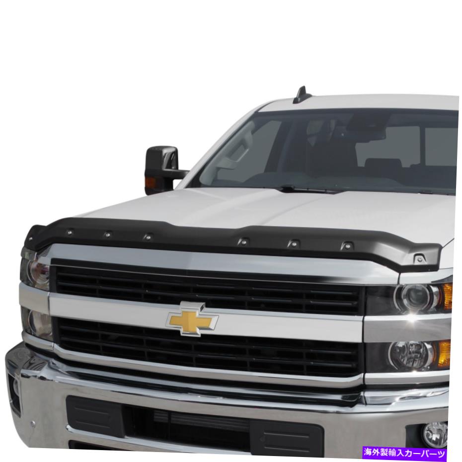 バグシールド シボレーシルバラード3500 HD 15-19テクスチャブラックフォームフィットフードプロテクター For Chevy Silverado 3500 HD 15-19 Textured Black FormFit Hood Protector【並行輸入品】