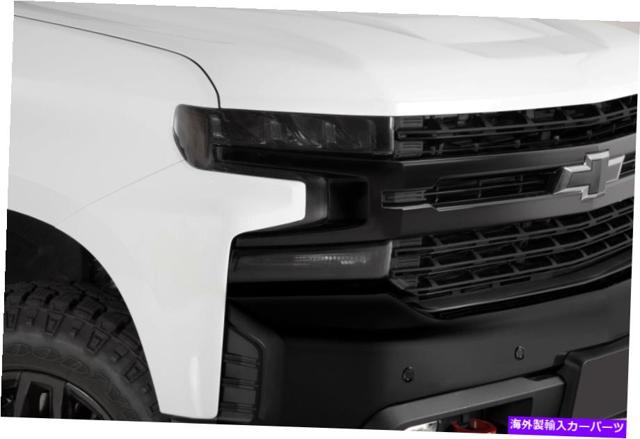 バグシールド GTSカーボンファイバーヘッドライトカバーは2019-2022 Silverado 1500に適合します GTS Carbon Fiber Headlight Cover Fits 2019-2022 Silverado 1500【並行輸入品】