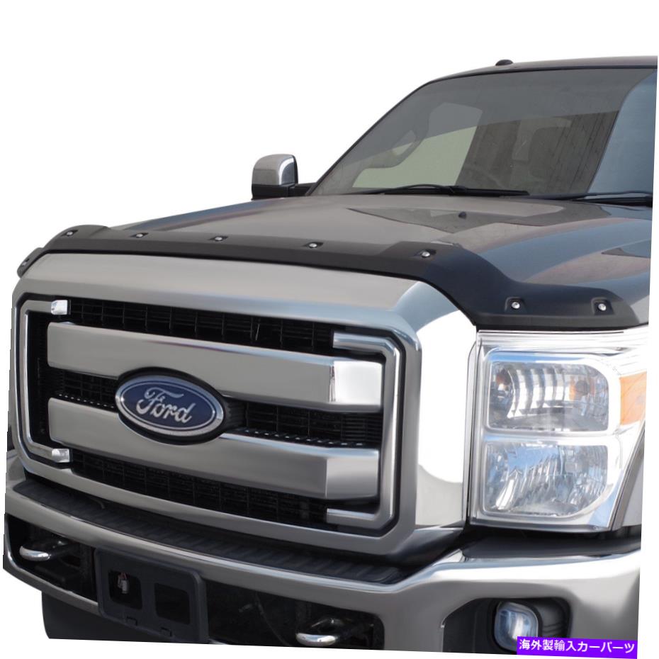 バグシールド フォードF-250スーパーデューティ11-16フォーカスオートスムースブラックフォームフィットフードプロテクター For Ford F-250 Super Duty 11-16 Focus Auto Smooth Black FormFit Hood Protector【並行輸入品】