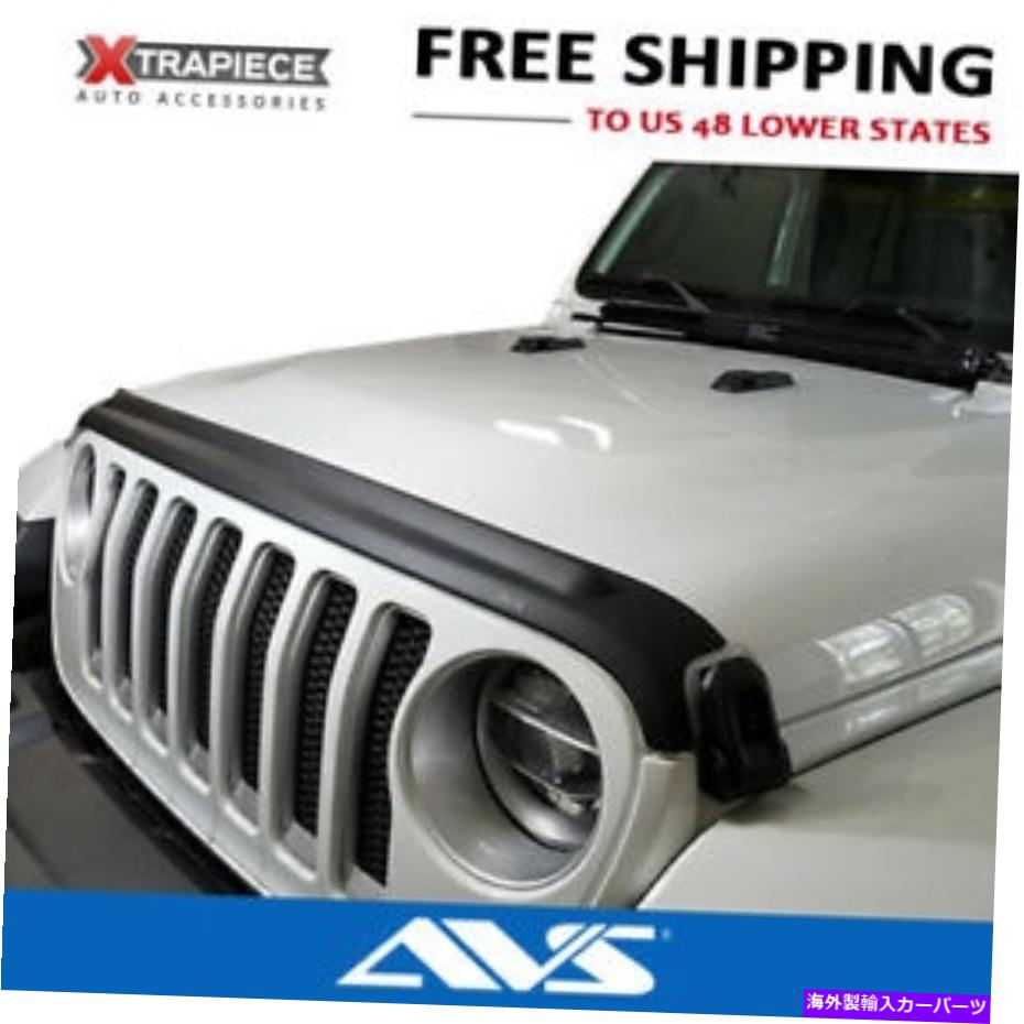 バグシールド 18-22ジープラングラー[JL] AVS Aeroskin II Hood Protectors Bug Shields Deflectors 18-22 Jeep Wrangler [JL] AVS AeroSkin II Hood Protectors Bug Shields Deflectors【並行輸入品】