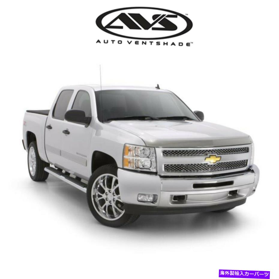 バグシールド AVS Aeroskin Chromeフラッシュバグシールドフードプロテクター2015-2021シボレーコロラド AVS AeroSkin Chrome Flush Bug Shield Hood Protector For 2015-2021 Chevy Colorado【並行輸入品】