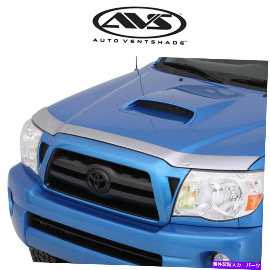 バグシールド AVS Aeroskin Chromeフラッシュマウントバグシールドフードプロテクターは2010-2021 4runnerに適合します AVS AeroSkin Chrome Flush Mount BugShield Hood Protector Fits 2010-2021 4Runner【並行輸入品】