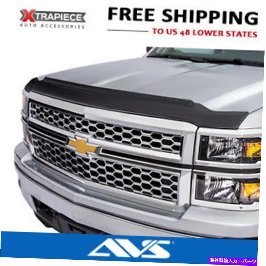 バグシールド 19-21 Chevy Silverado 1500 AVS Aeroskin II Hood Protectors Bug Shield Deflectors 19-21 Chevy Silverado 1500 AVS AeroSkin II Hood Protectors Bug Shield Deflectors【並行輸入品】
