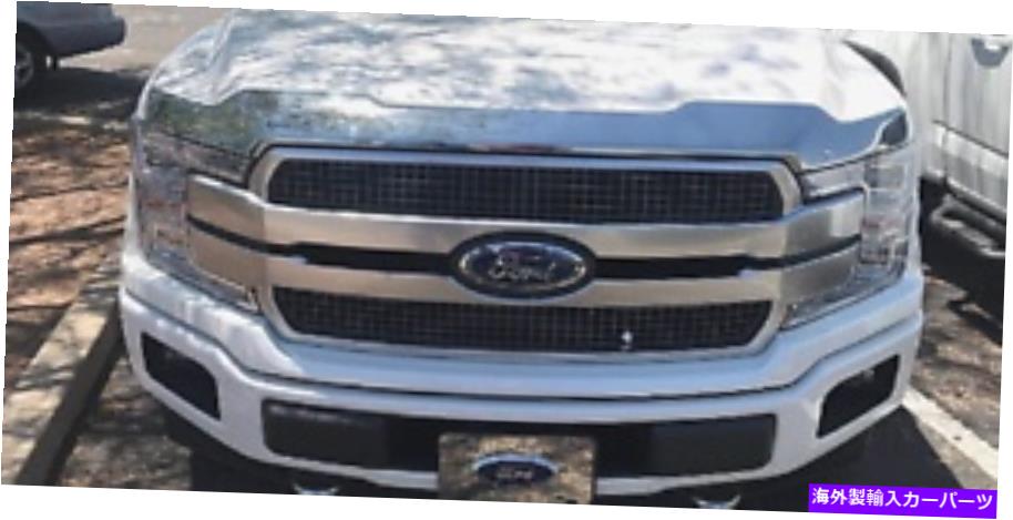 バグシールド Chrome Bug Shield 2017- 2021 F250 F350 Super Duty Hood Protector Deflector Guard CHROME Bug Shield 2017- 2021 F250 F350 SUPER DUTY Hood Protector Deflector Guard【並行輸入品】