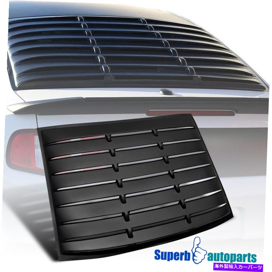 バグシールド 2005-2014 Ford Mustang V6 V8 GT Vintage Rear Windowルーバー Fits 2005-2014 Ford Mustang V6 V8 GT Vintage Rear Window Louver【並行輸入品】