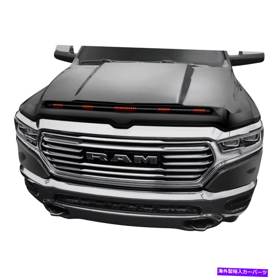 バグシールド RAM 1500 19-22 AVS Aeroskin LightShield Pro Matteブラックフードプロテクター For Ram 1500 19-22 AVS Aeroskin LightShield Pro Matte Black Hood Protector【並行輸入品】
