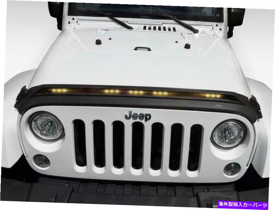バグシールド 2018年のフードデフレクタージープラングラーJK-753060-AF Auto Ventshade Hood Deflector for 2018 Jeep Wrangler JK -- 753060-AF Auto Ventshade【並行輸入品】