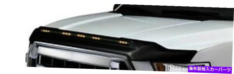 バグシールド 2016-2018のAVS AVS for 2016-2018 Chevy Silverado 1500 Aeroskin Low Profile Hood Shield w/ Light【並行輸入品】