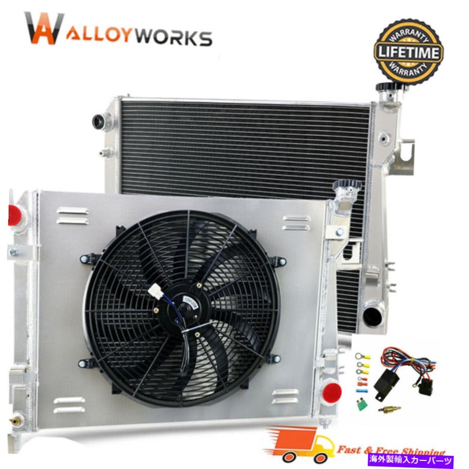 Radiator 2004年から2009年のダッジラム1500 2500 3500 5.7Lのアルミニウムラジエーター16''fan Aluminum Radiator W/ Shroud 16''Fan for 2004-2009 Dodge Ram 1500 2500 3500 5.7L【並行輸入品】
