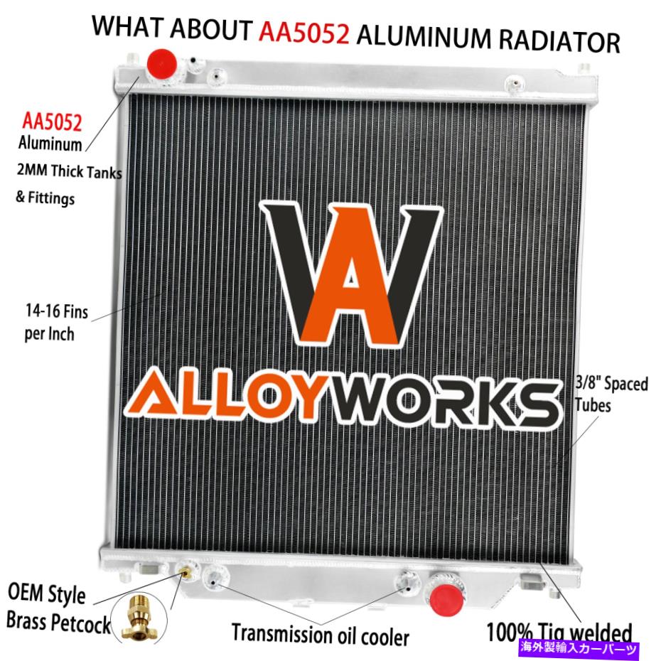 Radiator 2003-07フォードF-250 F-350 F-450スーパーデューティ6.0L V8の3列アルミニウムラジエーター 3 Row Aluminum Radiator For 2003-07 Ford F-250 F-350 F-450 Super Duty 6.0L V8【並行輸入品】