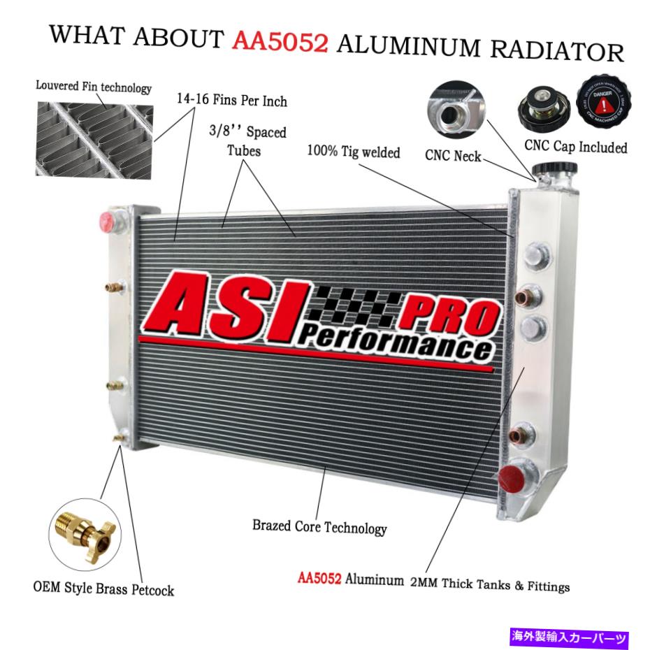 Radiator 82-86シボレーC10、C20 C30 K10 K20ピックアップ郊外6.2Lディーゼルの4列ラジエーター 4 ROW Radiator For 82-86 CHEVY C10,C20 C30 K10 K20 Pickup Suburban 6.2L Diesel【並行輸入品】｜Us Custom Parts Shop USDM
