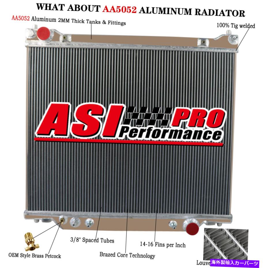 Radiator 4列アルミニウムラジエーターフィット1995 1996 1997 Ford F-250 F-350 7.3L Powerstroke 4 Rows Aluminum Radiator fit 1995 1996 1997 Ford F-250 F-350 7.3L Powerstroke【並行輸入品】