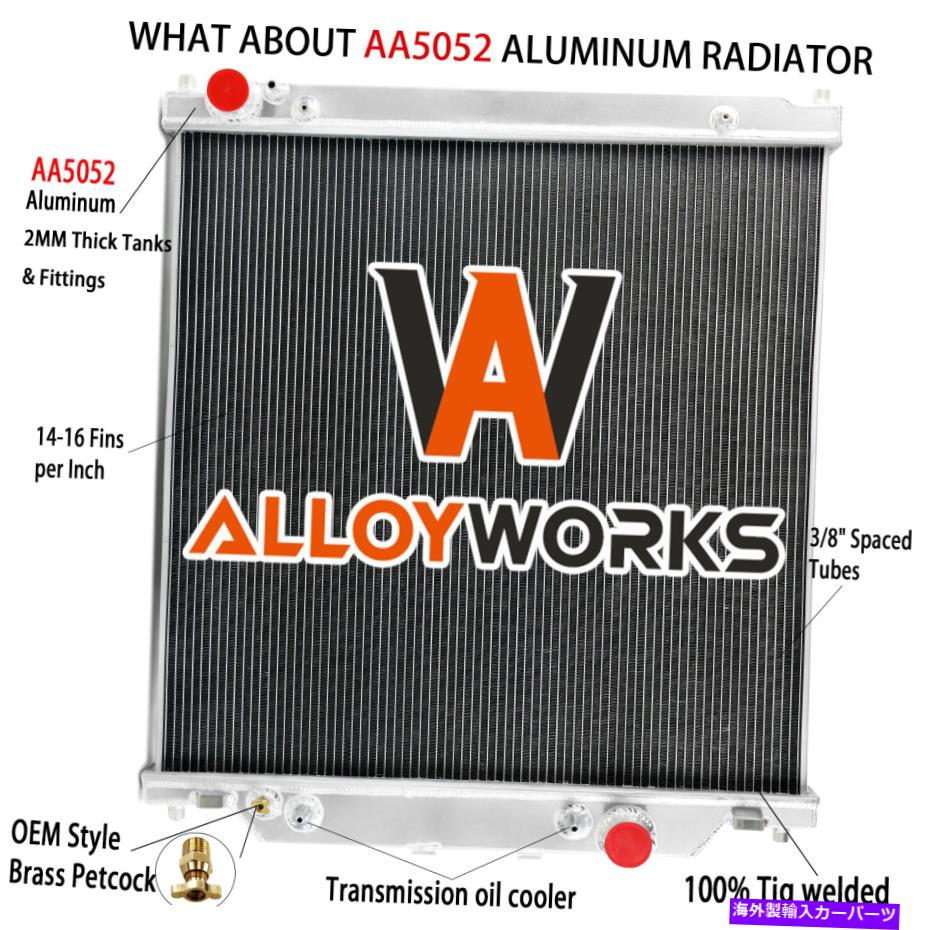 Radiator 4列アルミニウムラジエーターフィットFord F250 F350 F450 Powerstroke 6.0ディーゼル2003-2007 4 Row Aluminum Radiator Fit Ford F250 F350 F450 Powerstroke 6.0 Diesel 2003-2007【並行輸入品】