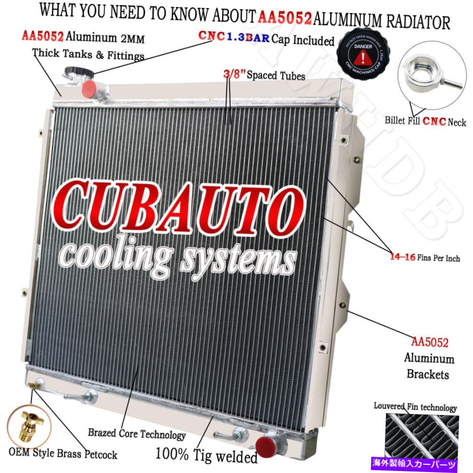 Radiator 2001年から2007年の4列アルミニウムラジエータートヨタセコイアツンドラSR5 4.7L V8 2003 05 4 Row Aluminum Radiator For 2001-2007 Toyota Sequoia Tundra SR5 4.7L V8 2003 05【並行輸入品】