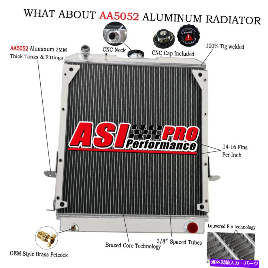 Radiator 1994年から2004年の3列アルミニウムラジエーターISUZU NPR GMC W3500 4500 3.9L 5.7L 6.0L 3 Row Aluminum Radiator For 1994-2004 Isuzu NPR GMC W3500 4500 3.9L 5.7L 6.0L【並行輸入品】