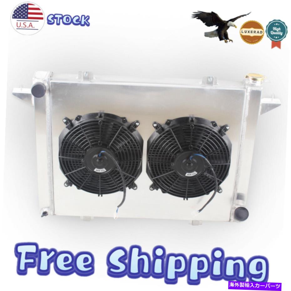 Radiator フィット89-93ダッジD250 D350 W250 W350 L6ディーゼル3列アルミニウムラジエーター+シュラウド+ファン Fit 89-93 Dodge D250 D350 W250 W350 L6 Diesel 3-Row Aluminum Radiator+Shroud+Fan【並行輸入品】