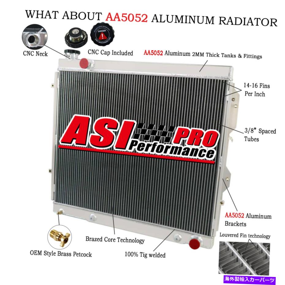 Radiator トヨタセコイアの4列アルミニウムラジエーター2001-2007 /Tundra SR5 2004-06 V8 4.7L 4 Row Aluminum Radiator For Toyota Sequoia 2001-2007 /Tundra SR5 2004-06 V8 4.7L【並行輸入品】