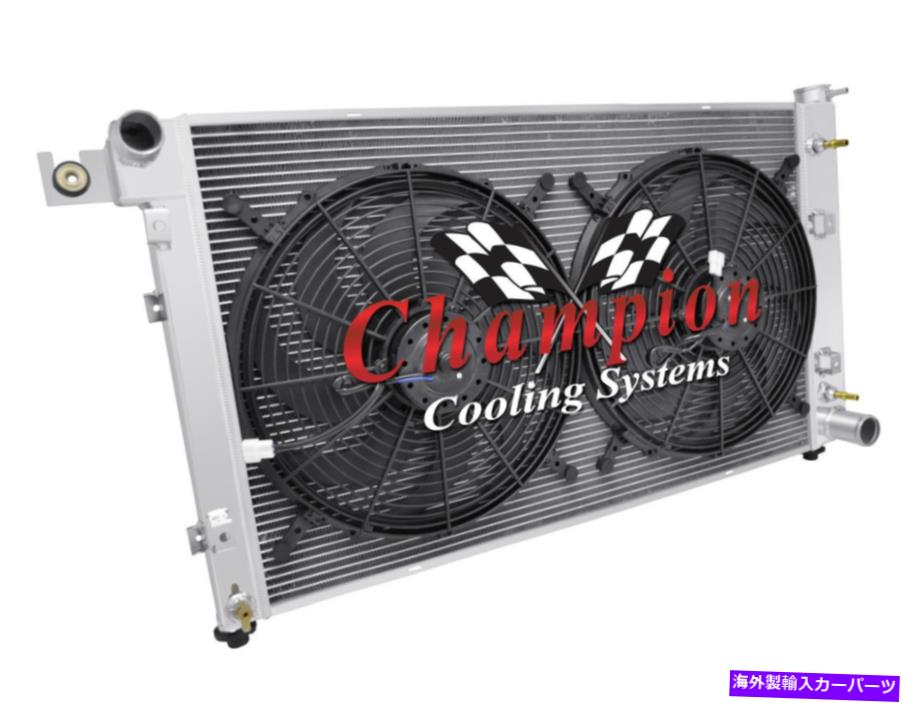 Radiator 3列アルミニウムチャンピオンラジエーターW/ 2 16インチファン1994-2001 Dodge Ram 1500 3 Row Aluminum Champion Radiator W/ 2 16" Fans for 1994 - 2001 Dodge Ram 1500【並行輸入品】|Us Custom Parts Shop USDM