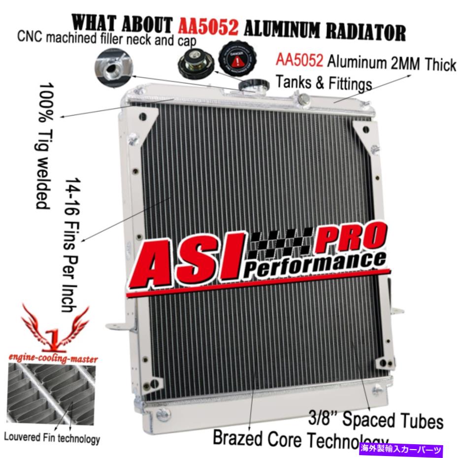 Radiator アルミニウム3列ラジエーターフィットISUZU NPR NQR Chevy GMC W3500 W4500 V8 1994-2016 95 Aluminum 3-Row Radiator Fit Isuzu NPR NQR Chevy GMC W3500 W4500 V8 1994-2016 95【並行輸入品】